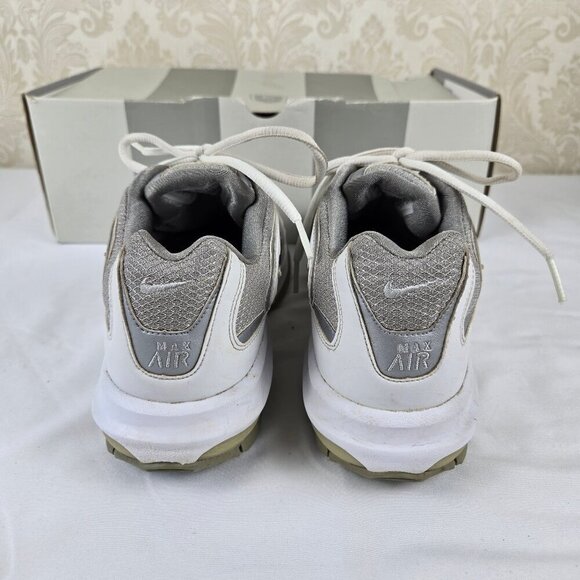 Womens Nike Air Max Edge White Silver Golf Shoes Sneaker Look Lace Up Size 7.5 - Picture 2 of 15